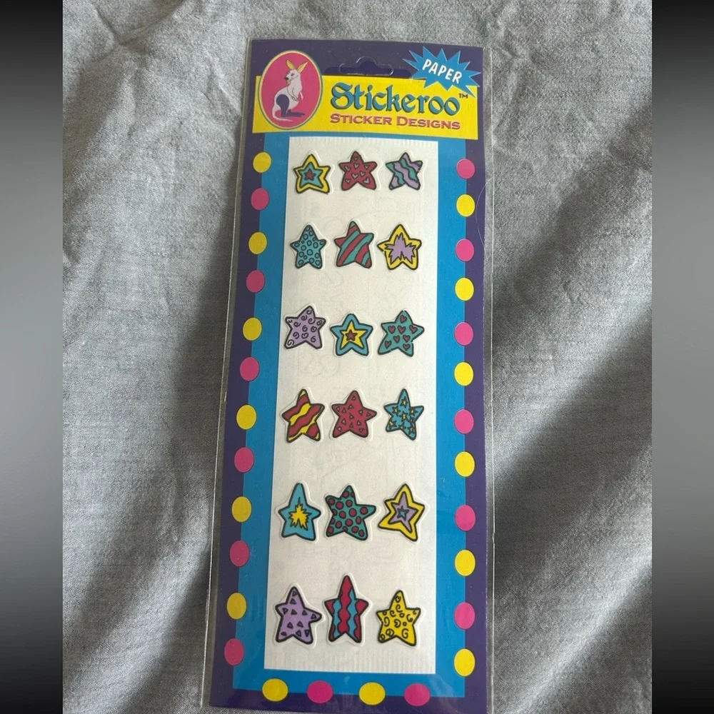 Stickerroo Paper Sticker Designs – Star Shapes (1990s) - Picture 1 of 1